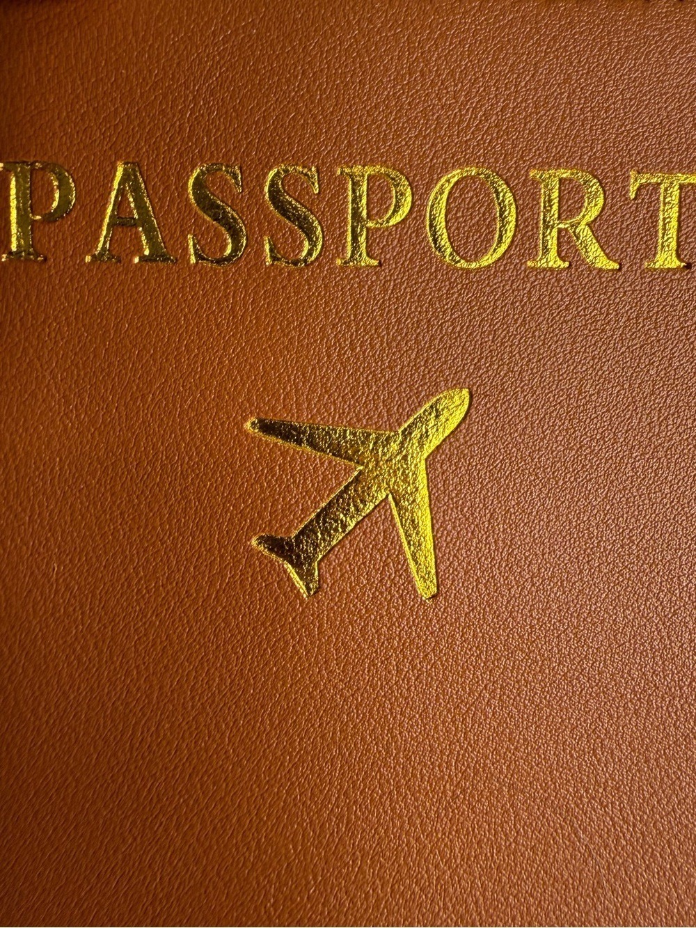PASSPORT USA PASSPORT FOLDING ID HOLDER/CASE/ COVER BROWN - Picture 10 of 11